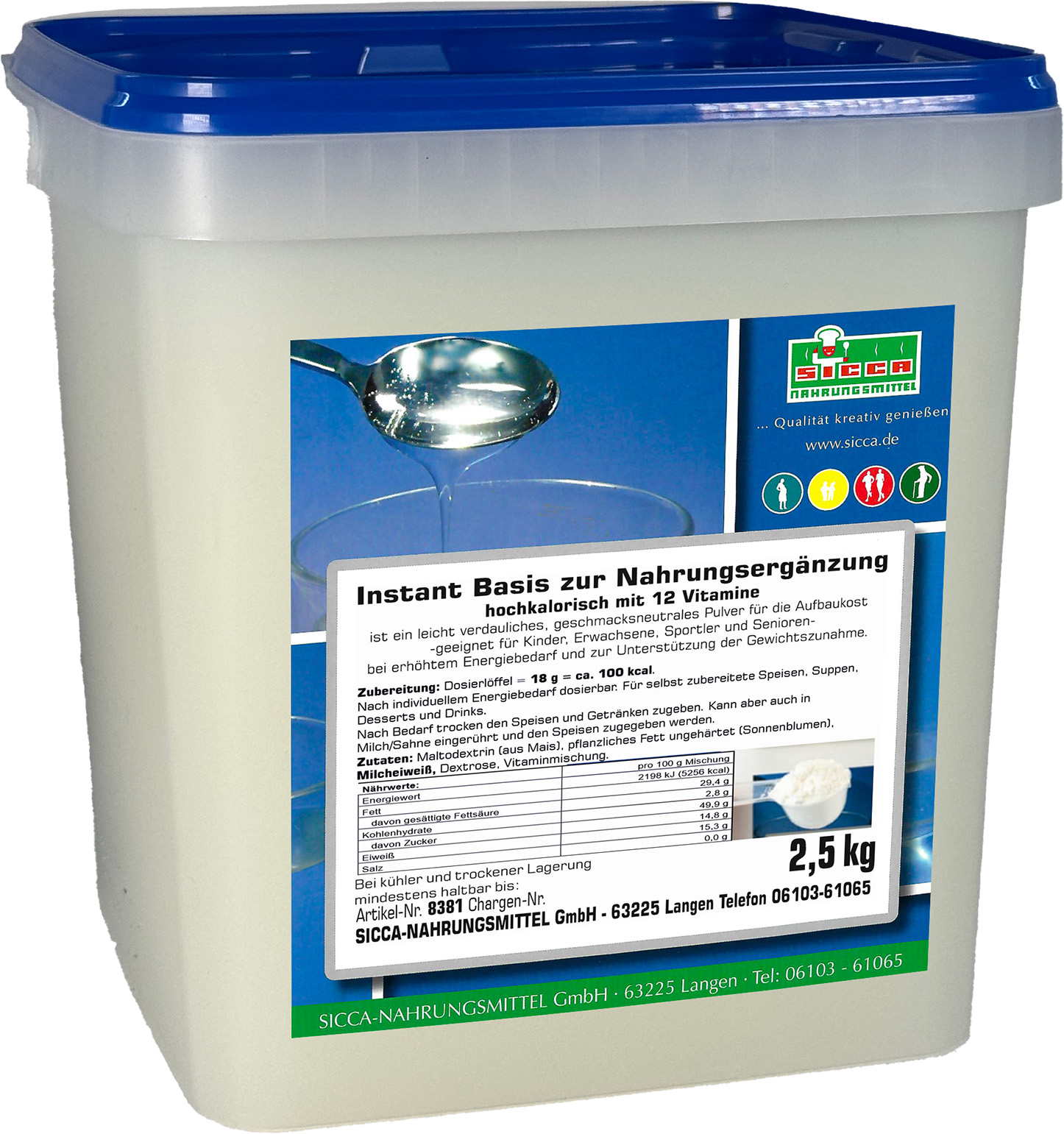 Instant Basis hochkalorisch mit 12 Vitaminen