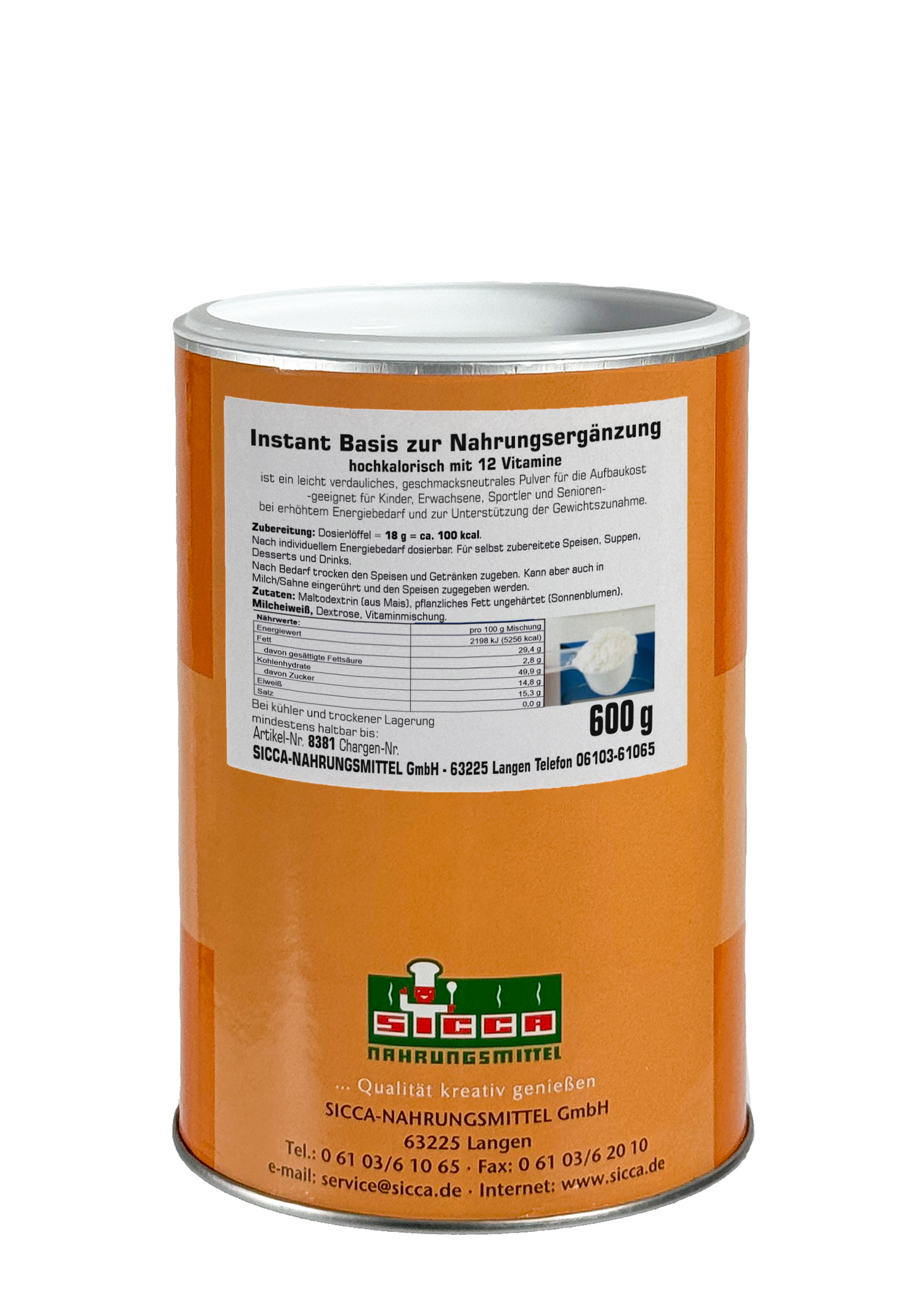 Instant Basis hochkalorisch mit 12 Vitaminen